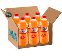 6X Yoga Ace Succo di Frutta in Bottiglia al gusto di Arancia, Carota e Limone con Vitamina E 1L [CAIYA® BOX da 6 Bottiglie]