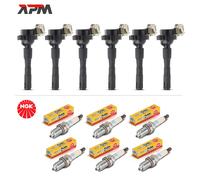 6X ZÜNDSPULE + 6X NGK BKR6EK ZÜNDKERZEN PER BMW 3ER E36 5ER 7ER 8ER Z3 ROADSTER