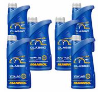 6X1 Litri MANNOL Classic 10W-40 Olio Motore API SN/CH-4 ACEA A3/B4 JASO MA2