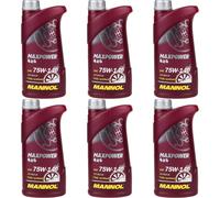 6X1 Litri Originale MANNOL Olio Del Cambio Maxpower 4X4 75W-140 API GL 5 LS