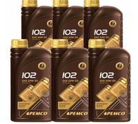 6X1 Litri PEMCO 102 SAE 20W-50 Olio Motore API SL/CF Engine Oil