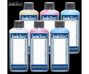 6x1 Litro Inktec Inchiostro Ricarica per C4930A C4931A C4932A C4933A C4934A