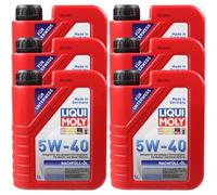 6x1 Litro Originale Liqui Moly 1305 Ricarica Olio Motore 5W-40