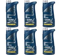 6X1 Litro Originale MANNOL Olio Compressore ISO 100