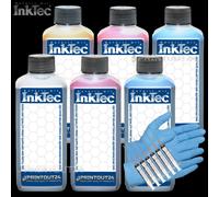 6x100ml Inktec Inchiostro Ricarica per HP 84XL C5016 C9424 C9425 C9427 C9428