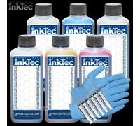 6x1L Inktec Inchiostro Quick Fill IN Ciss Ricarica Continuous Kit per HP 72XL