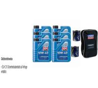 6X1L Liqui Moly Super Leggero 10W-40 2X300ML MANNOL 9900 Pulizia Motore Borsa