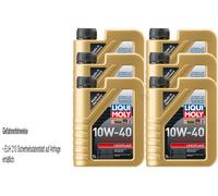 6x1L Original LIQUI MOLY Leichtlauf 10W-40 Olio Motore Engine Oil