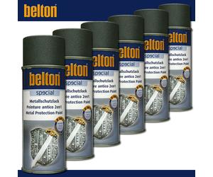 6X400 Ml Kwasny Belton Special Metallschutzlack 2In1|Eisenglimmer Anthrazit |