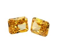 6X8-7X9mm Ottangle Radiant Crushed Ice Cut Loose CZ Stone 5A Cubic Zirconia gemme sintetiche n. 07 Giallo scuro 6x8mm 10pcs