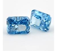 6X8-7X9mm Ottangle Radiant Crushed Ice Cut Loose CZ Stone 5A Cubic Zirconia Gemme sintetiche n. 23 Fancy Blue 6x8mm 5pcs