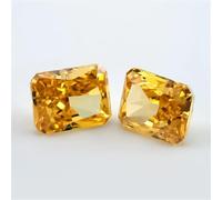 6X8-7X9mm Ottangle Radiant Crushed Ice Cut Loose CZ Stone 5A Cubic Zirconia Gemme Sintetiche No. 07 Giallo Scuro 7x9mm 1pc