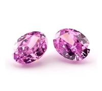 6X8mm Ovale Crushed Ice Cut Loose CZ Stone 5A Cubic Zirconia Gemme sintetiche per la creazione di gioielli n. 04 Rosa Rosso 6x8mm 5pcs