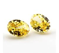 6X8mm Ovale Crushed Ice Cut Loose CZ Stone 5A Cubic Zirconia Gemme sintetiche per la creazione di gioielli n. 06 giallo 6x8mm 2pcs