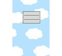 6x9 [in] line notebook, pastel baby blue