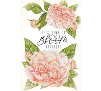 6x9 Inch Graph Paper Notebook for Women: Romantic Salmon Rose Cover | The Bloom Collection by Koriel: Bullet Journal & Aesthetic Daily Planner Gift