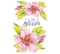 6x9 Inch Lined Notebook for Women: Watercolor Blush Pink Magnolia Cover | The Bloom Collection By Koriell: Elegant Dignity & Serenity Journal Gift