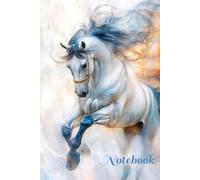 6x9 inch squared notebook - 120 pages, horse coloring page inside, perfect for taking notes, drawing and writing.: Perfect Gift for Horse Lovers - Unleash Your Creativity & Color Your World