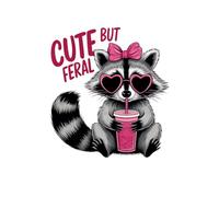 6x9 Lined Notebook - Pink Cute but Feral: 6x9 Lined Notebook 150 pages, Funny, Sarcastic, Adult Humor, Gag Gift, Office Gift, Stocking Stuffer, Coworker, Friends and Family, Journal