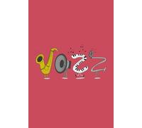 6x9 Ruled Notebook: Student College Office Supplies Diary for Writing Composition Notes for music lovers