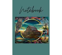 6x9 Unique notebook for thoughts, ideas, diary, recipes, poems, song lyrics, perfect gift, stocking stuffer: Cover printed with original artwork by Philip Willis