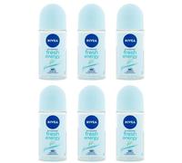 6xNivea Energy Fresh Deodorante Antitraspirante Roll On Stick da Donna 6x50ml...