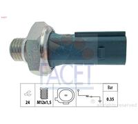 7.0177 FACET Interruttore a pressione olio per MERCEDES-BENZ,MITSUBISHI,SMART