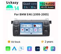 7 "1 Din Android 14 Autoradio Per BMW E46 M3 Rover 75 Coupé 318/320/325/330/335 Multimedia Stereo Audio GPS di Navigazione 4G Carplay