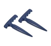 7.1" Mano Giardinaggio Dibber,2pz ABS Plastica T-Forma Semina Foro Punch ,Blu