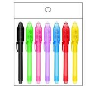 7/14 PC SPIES PEN Magie Scrittura Pen Inchiostri Invisibili Per Bambini Con Luce Per Mystery Game