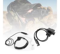 7.1mm Big Plug Tactical Throat Mic Headset per Hytera PD600 PD602 602g PD605 Y