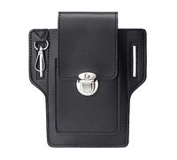 7,1x4,1 pollici Custodia for scatola for sigarette in pelle con passante for cintura, custodia for portafoglio Custodia antigraffio Custodia for cellulare da uomo Cintura for tenere sigarette, accendi