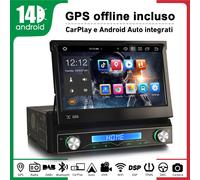 7" 4+64GB Android 14 8-Core Autoradio Universal 1DIN Navi CarPlay WiFi Bluetooth