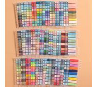 7.400 pezzi totali, 37 pacchetti di segnalibri ad indice in colori neon e pastello, 200 note adesive trasparenti e impermeabili per ogni confezione, adesivi per memo e lettura per ufficio, riutilizzab