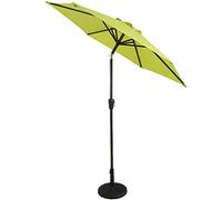 ? 7.4Ft/2.25M Outdoor Umbrella UV50+ Green Garden Table Parasol with Crank And Tilt Mechanism for Deck Backyard Pool