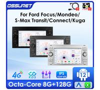 7 "4G Android Autoradio per Ford Focus Fiesta Mondeo S/C-MAX Fusion Kuga Multimedia player GPS Stereo navi Carplay 2DIN Head Unit P1 B-4Core-1G 32G