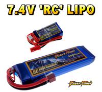 7.4V 120mAh - 5000mAh 2S RC Batteria Lipo fino a 50C Tutti Misure + su