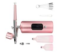 7.4V Aerografo Pneumatico Spruzzatore Attrezzatura Ugello In Lega di Rame Adatto Per La Cura Di Bellezza E Applicazioni Artistiche Kit Aerografo Per Trucco E Pittura Creativa