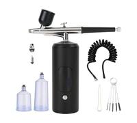 7.4V Pompe di Aria Pneumatico Spruzzatore Strumento Doppia Funzione Adatto Per Ossigeno Pelle Pittura Dettagliata Progetto di Rame Lega di Alluminio Bel