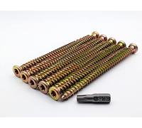 7,5 x 62 mm (scatola da 100) fissaggio per telaio in muratura/calcestruzzo, viti direttamente in mattoni, pietra naturale, cancelli per pali in calcestruzzo, ecc