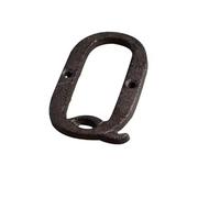 7.5CM Numeri Civici In Ferro Da Con Viti, Targhette for Indirizzi for Case, Numeri Di Stanza for Porte, for Cassette Postali Targa for Porta Casa Appartamenti Ufficio Stanza Riconoscibile(Q)