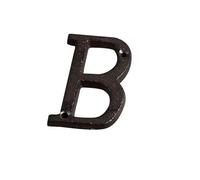 7.5CM Numeri Civici In Ferro Da Con Viti, Targhette for Indirizzi for Case, Numeri Di Stanza for Porte, for Cassette Postali Targa for Porta Casa Appartamenti Ufficio Stanza Riconoscibile(B)