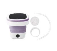 7.5L Mini Wahing Machine Portable Bucket Washer Foldable Washing with Soft Pipe 100-240V(US)