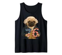 7-6 George Washington Seven Six American Pug Canotta