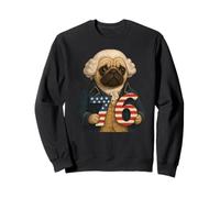 7-6 George Washington Seven Six American Pug Felpa
