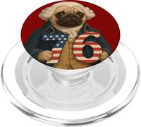 7-6 George Washington Seven Six American Pug PopSockets PopGrip per MagSafe