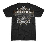 7.62 Design Full Auto Pub Uomo T-Shirt Gloria Militare Arma Graphic Tee Nero