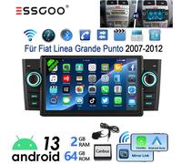 7" 64G Android 14 Autoradio Carplay GPS BT Per Fiat Grande Punto Linea 2007-2012