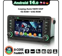 7" 64GB Android 14 Autoradio Carplay DVD 4G GPS Navigatore per Audi A3 8P S3 RS3