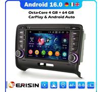 7"64GB Android 16 Carplay Autoradio Carplay Navigatore GPS AUDI TT MK2 Bluetooth